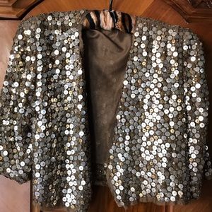 Easton Pearson designer sequined vest.